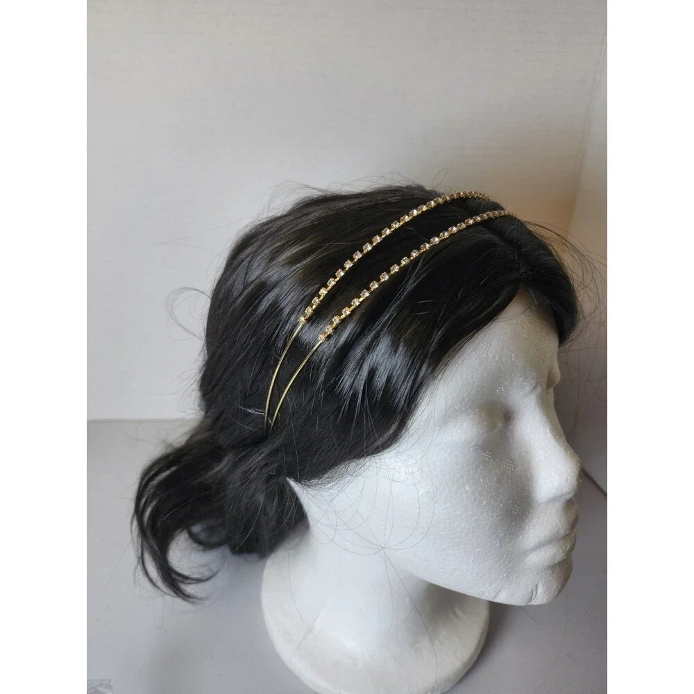 Gold Tone With Rinestones Head Band